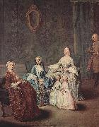 Pietro Longhi Portrait of the family Sagredo oil